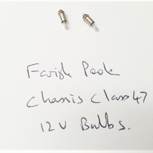 Graham Farish Poole Chassis Class 47 12V Bulbs