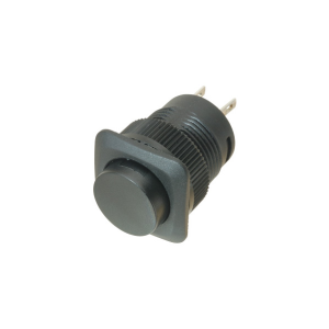BLACK 2 Pole SPST On-off Locking Pl Mnt Push Sw