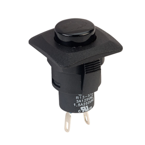 Black Push Button Switch - Push to Make