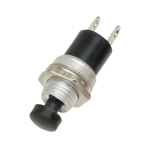 BLACK CAP Miniature Push to Make Switch