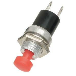 RED CAP Miniature Red Push to Make Switch