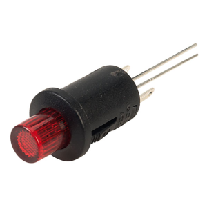 RED 2 SPST On-off Locking LED Push Switch