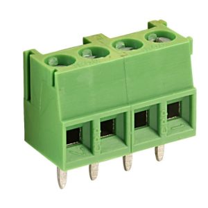 4 Way 10A Interlocking Screw Terminal Block 3.5mm Pitch (2 Pack)
