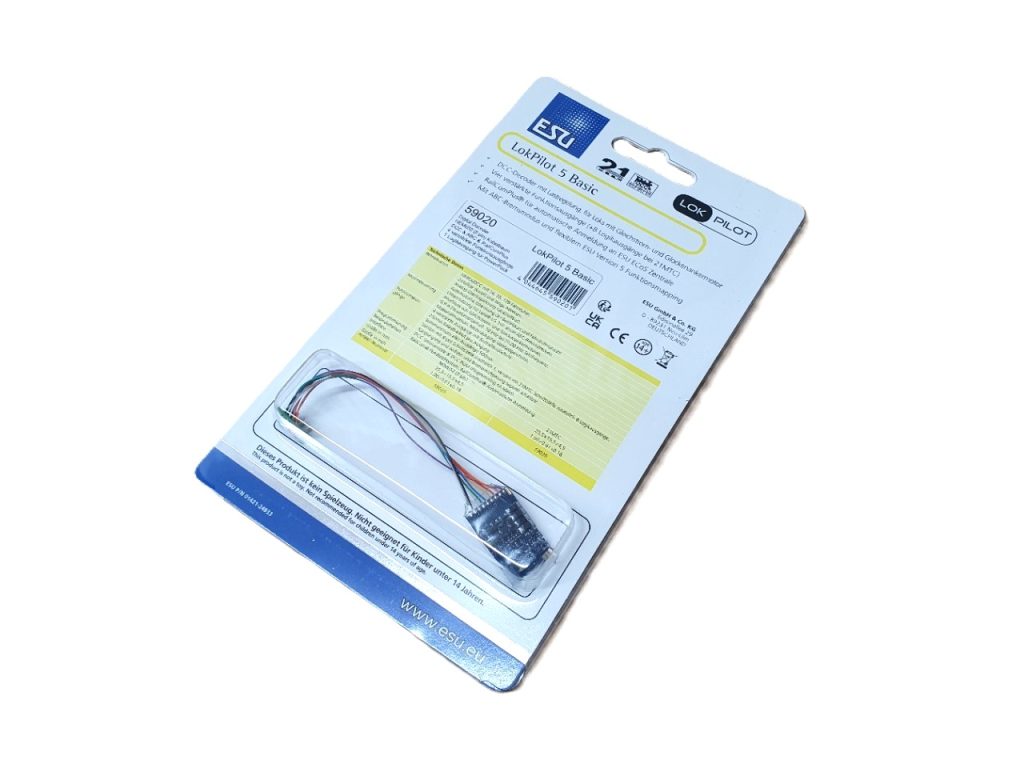 ESU-59020 - LokPilot 5 Basic DCC 8 Pin with Wire Harness